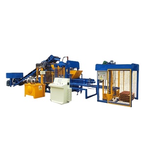 Macchina per la produzione di blocchi di mattoni ad incastro in calcestruzzo completamente automatica per la pavimentazione di lastre di pietra con componenti Core PLC stampi - Product Image 5