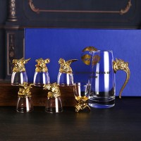 Ensemble de verres à vin Zodiac avec impression de logo personnalisable, 12 pièces, design rétro de luxe léger pour usage domestique, vin rouge