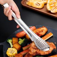 Penjepit Makanan Anti Panas dari Baja Tahan Karat Poles Cermin untuk BBQ, Salad, Roti, dan Penggunaan Dapur Sehari-hari