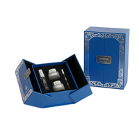 Caja de regalo de doble puerta con revestimiento personalizado de gama alta para perfumes, cosméticos, vela, BILLETERA, embalaje, venta al por mayor, marco de fotos de alta calidad