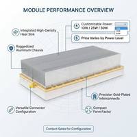 Module amplificateur de puissance RF 2515-2675 MHz à gain élevé 48 dB avec ailettes de refroidissement intégrées, conception personnalisable, protection de signal stable
