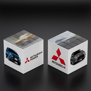 Cubi Magici Promozionali Personalizzati Mitsubishi 3x3 che si Illuminano al Buio in Plastica ABS, <span class=keywords><strong>Puzzle</strong></span> con Logo Personalizzato, Ordine all'Ingrosso, Regalo per <span class=keywords><strong>Auto</strong></span> - Product Image 4