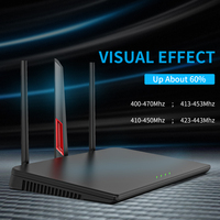 Antena SMA de Goma de Alta Ganancia 2.4G 5.8G 5dBi, Bajo VSWR ≤2, Color Negro, para Router de Puente Inalámbrico, Antena Tipo Pato de Goma