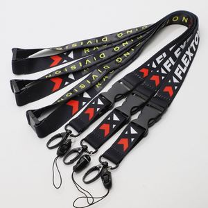 Custom Polyester Detachable Phone Lanyards Heat Transfer Safety Breakaway With Phone <b>Clip</b> Keychain Lanyards - Product Image 1