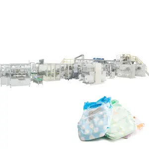 Eco Friendly Three Servo Packaging Machine For Baby Diapers