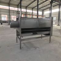 Automatische groente-spiraalborstelrol aardappel schilmachine 1-2-3-4000kg/u