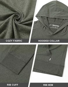 เสื้อฮู้ดดี้ผ้าฟลีซโพลีเอสเตอร์แบบมีซับใน ปักโลโก้ตามสั่ง แบรนด์ส่วนตัว ไซส์ใหญ่ ยูนิเซ็กซ์ แห้งเร็ว ย้อมสีแบบ Garment Dyed น้ำหนัก 340 กรัม เหมาะสำหรับใส่ในฤดูหนาว - Product Image 6