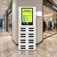 Borne de recharge 3-en-1 avec batterie Li-Polymère et distributeur de batteries partagées, sortie 60W, idéale pour la location et le chargement lors de festivals