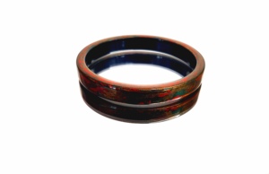 Bracciale in Lacca 'Splendid Rosy Clouds' - Product Image 3