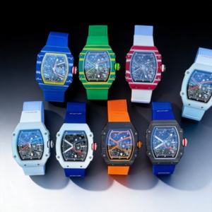 Reloj Mecánico Automático para Hombre RM de Alta Calidad 67-02, Correa de Goma, Cierre Oculto, Caja de Titanio, Esfera Luminosa, Correa de 20 mm - Product Image 1