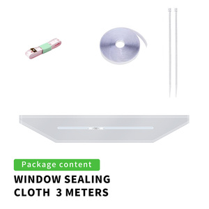 Climatisation portable en tissu polyester à fermeture éclair manuelle de 3 mètres, design durable et écologique pour une <span class=keywords><strong>installation</strong></span> facile sur la fenêtre - Product Image 1