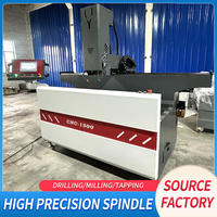 Machine de fraisage et de perçage CNC pour profilés en aluminium, machine intégrée de rainurage et de perçage pour portes et fenêtres en aluminium et en bois, 4 axes BT40 FANUC