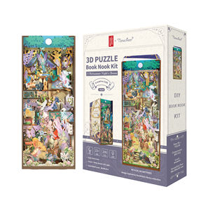 Tonecheer Book Nook Kit A Midsummer Night's Dream Rompecabezas <span class=keywords><strong>de</strong></span> madera 3D Marca compartida con <span class=keywords><strong>la</strong></span> <span class=keywords><strong>Biblioteca</strong></span> Británica Juguetes <span class=keywords><strong>de</strong></span> bricolaje - Product Image 6