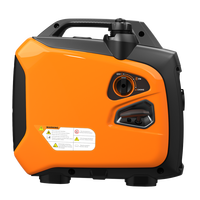 Générateur d'énergie portable à double carburant 2KW avec fil de cuivre 100%, inverseur, démarrage électrique, pour camping-car et usage domestique, générateur 60V DC