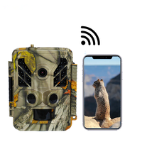 Caméra de chasse WIFI 4K avec capteur 48MP, vitesse de 0,2s, détection de mouvement à 85 pieds, étanche