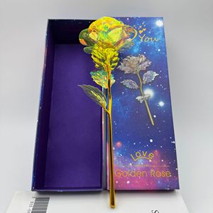 <span class=keywords><strong>Rosa</strong></span> in Foglia d'Oro 24k con Scatola Regalo e LED, Fiore Artificiale Galassia per Natale e San <span class=keywords><strong>Valentino</strong></span> - Product Image 5