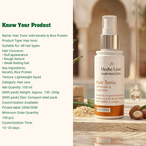 Tónico Capilar de Excelente Calidad con Queratina y Proteína de Arroz, Fórmula Avanzada para Reparación de Daños en el Cabello, Proveedor al por Mayor - Product Image 3