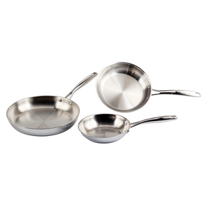 Tri-Ply Stainless Steel Fry <b>Pan</b> <b>Induction</b> Compatible,Frying <b>Pan</b>, Skillet, Cookware - Product Image 6