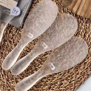 Cuchara de arroz japonesa de acero inoxidable, cuchara para servir antiadherente con taza medidora para uso en la cocina, diseño duradero - Product Image 2