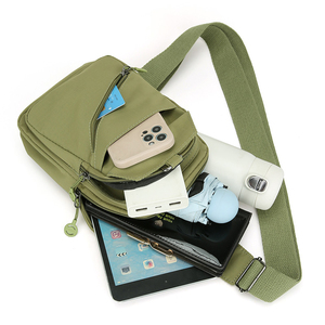 Bolso Bandolera de Nailon Unisex con Cierre de Cremallera y Decoración, Personalizable con Logotipo, para Uso Diario - Product Image 5