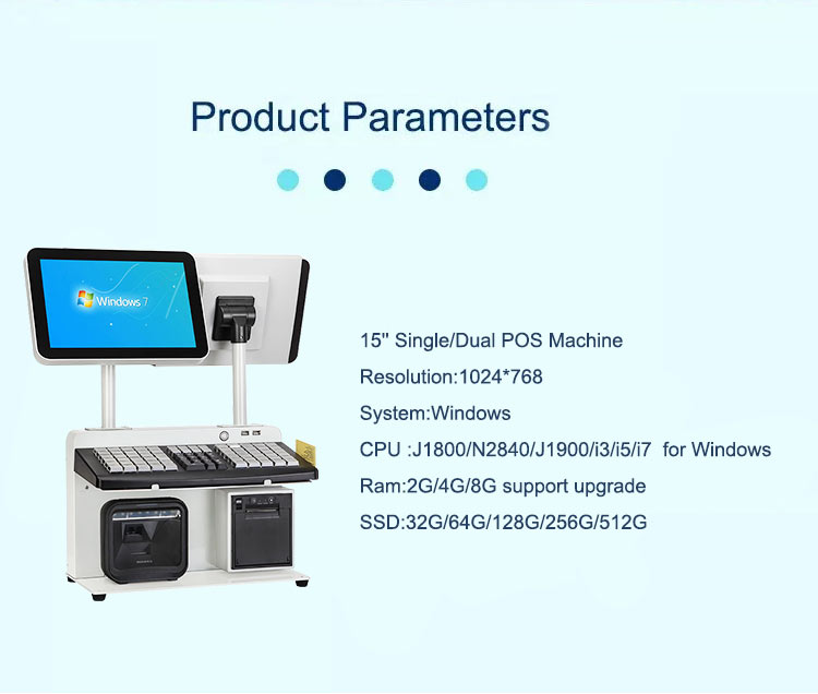 New Arrival 12.1'' All in One Windows Supermarket POS Machine Terminal for Retail Store