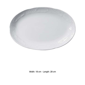 Plateau de service ovale Flora 28 × 18 cm Gural -6- Flo28Ky00 - Product Image 3