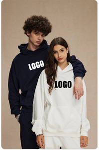 Sweat à capuche surdimensionné de haute qualité avec logo personnalisé, vente en gros, 430 GSM, pour hommes, femmes, couples, streetwear, coton, polyester, sweat à capuche décontracté - Product Image 3