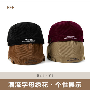 หมวกแก๊ปคอร์ดูรอย ยูนิเซ็กส์ ระบายอากาศ กันแดด สำหรับฤดูใบไม้ผลิและฤดูใบไม้ร่วง สีพื้น ผ้าฝ้าย - Product Image 3