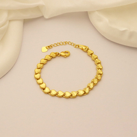 Bracelet tendance en laiton plaqué or 18 carats pour femme, fait main, avec breloques givrées en forme de fleur et de branche de rose