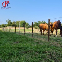 Clôture en fil de fer galvanisé de haute qualité pour pâturages, bétail, moutons, cerfs, élevage, résistante à la rouille, modèle Hebei Anping