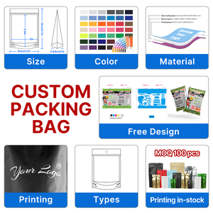 カスタム印刷対応 食品グレード 再封可能 ジップロック ドイパック 防湿ジッパー クラフト紙 茶葉袋 (ティアノッチ付) - Product Image 4