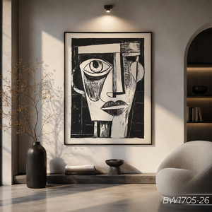 Peinture murale abstraite de luxe en verre trempé, décoration intérieure moderne, fabricant OEM ODM, vente en gros au Vietnam - Product Image 4