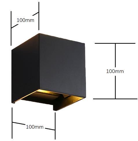 China factory LED Wall Lamp 6W 100*100mm Bedroom Led Wall Led Lamp