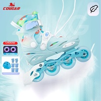 Patins à roulettes ajustables pour enfants, chaussures de patinage sportives d'extérieur, roues en PU, bottes d'entraînement pour débutants