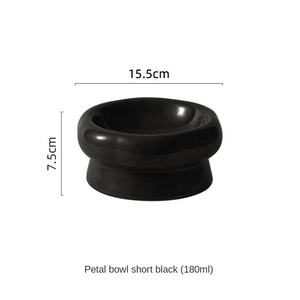 Bols <span class=keywords><strong>pour</strong></span> animaux de compagnie <span class=keywords><strong>pour</strong></span> chats Produits de luxe <span class=keywords><strong>pour</strong></span> animaux de compagnie Bols doubles réglables de luxe Ne pas déborder Bols artisanaux en céramique uniques - Product Image 2