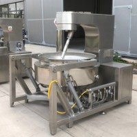 Mélangeur planétaire automatique 700L, machine multifonctionnelle électrique pour la cuisson des aliments et des sauces, marmite à double enveloppe, équipement de traitement pour vignobles