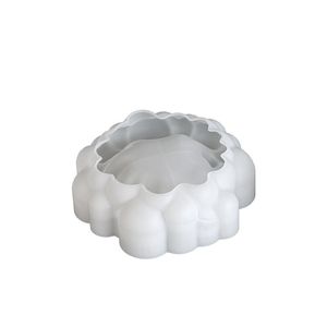 แม่พิมพ์ซิลิโคนสำหรับตกแต่งเชิงเทียนยิปซั่มถ้วยเทียนหอมแบบฟองไม่สมมาตร - Product Image 5