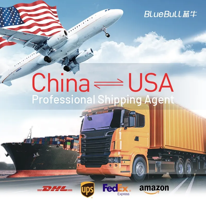 Transitaire Air/Mer/Express Amazon FBA Chine vers Amérique Europe
