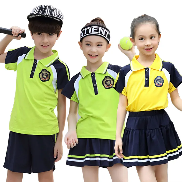 Uniforme deportivo para niñas, uniforme escolar personalizado, Jersey plisado de alta calidad