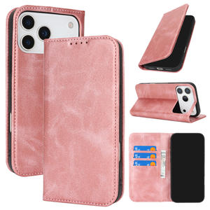 Custodia in Vera Pelle per Apple <span class=keywords><strong>iPhone</strong></span> 17, Cover Magnetica con Supporto per <span class=keywords><strong>iPhone</strong></span> 16 Pro Max, Design Business con Slot per Carte - Product Image 1