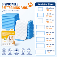Alas Pipis Anjing Sekali Pakai Bahan Kain Non Woven Inti Penyerap SAP untuk Penggunaan di Rumah dan Kandang Logo Dapat Disesuaikan Grosir Alas Pipis Anak Anjing