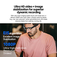 Lunettes avec caméra 8MP, traduction en temps réel, assistant vocal IA, haut-parleurs open-ear, appels, résistance à l'eau IP66