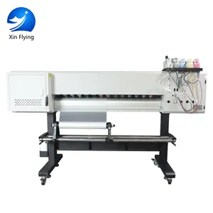 Xin Flying Long Service Life 25 sqm/h1.2mデジタルDTFプリンター4ヘッドI3200 Tシャツ印刷機 (パウダーシェーカー付き)