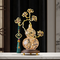 Nouvel Ornement en Améthyste de Style Chinois, Arbre de Fortune Doré, Décoration de Table de Luxe pour Salon, Entrée, Cadeau de Pendaison de Crémaillère