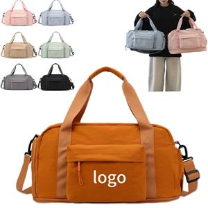 Custom Logo Simple Sporty Duffel Bag Lightweight Single-shoulder Bag Hand-carry Short-distance for Travel - Product Image 1