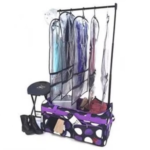 BSCI Source Factory Collapsible Dance Duffel <b>Bag</b> with <b>Garment</b> Rack Lightweight Costume <b>Travel</b> Luggage - Product Image 6