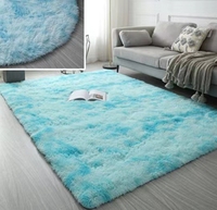 Tapis Tie-dye Cheveux Longs Épais Tapis Rond Maison Tapis De Table Basse Tapis De Table Ronde Salon Panier Suspendu Tapis