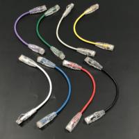 Câble de raccordement Ethernet Cat6A fin 28AWG en cuivre toronné RJ45 avec gaine PVC LSZH pour la communication et la mise en réseau