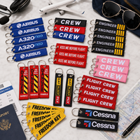 Porte-clés brodé 3D Lufthansa avec mousqueton, idéal pour la vie quotidienne, pour femme - Vente flash