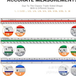Architect Rueler Low Price Scale Ruler Architect 12 in Triangular Aluminum | Alibaba.com